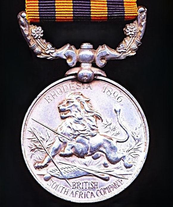 British South Africa Company 1890-97. With 'Rhodesia 1896' reverse (Troopr E. H. Rouse. Gifford's Horse)