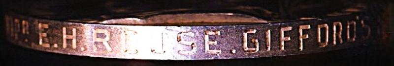 British South Africa Company 1890-97. With 'Rhodesia 1896' reverse (Troopr E. H. Rouse. Gifford's Horse)