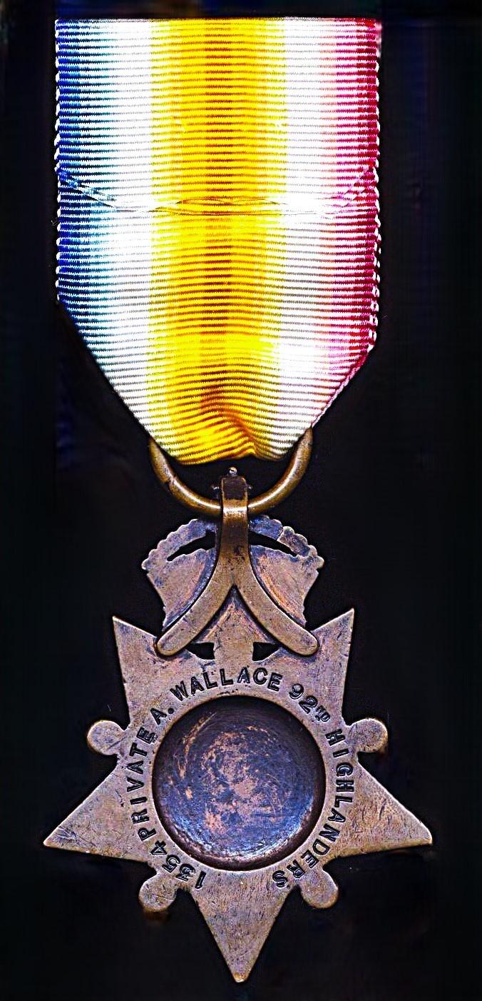 Kabul to Kandahar Star 1880 (1354 Private A. Wallace 92nd Highlanders)
