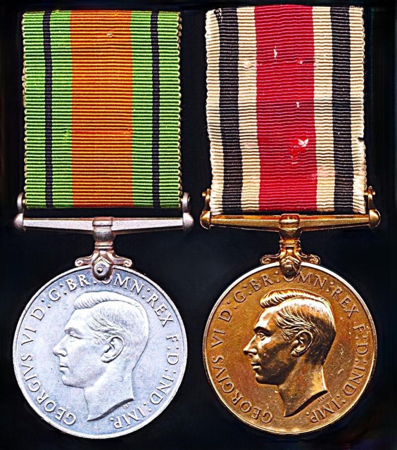 A Second World War 'Home Front' & Police Long Service Medal pair: Mobile Officer Geoffrey. B. Allen, E. Division Birmingham Special Constabulary Reserve late Auxiliary Fire Service (Birmingham) Area 15 Division 5