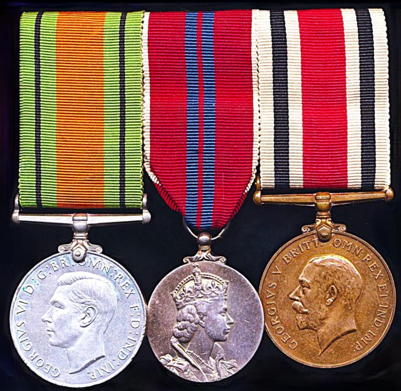 A 'Bedford' interest Second World 'Civil Defence', 1953 Coronation & Police Long Service medal group of 3: Divisional Commandant Leslie Arthur Gell, 'A' County Traffic Division, Bedford Special Constabulary, late Seaforth Highlanders