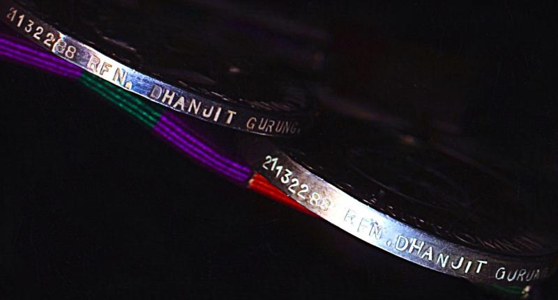 A Second World War 'Monte Cassino' Casualty, Indian Independence & Malaya Emergency medal group of 6: Rifleman Dhanjit Gurung 1st Battalion 2nd King Edward VII's Own Gurkha Rifles (The Sirmoor Rifles)