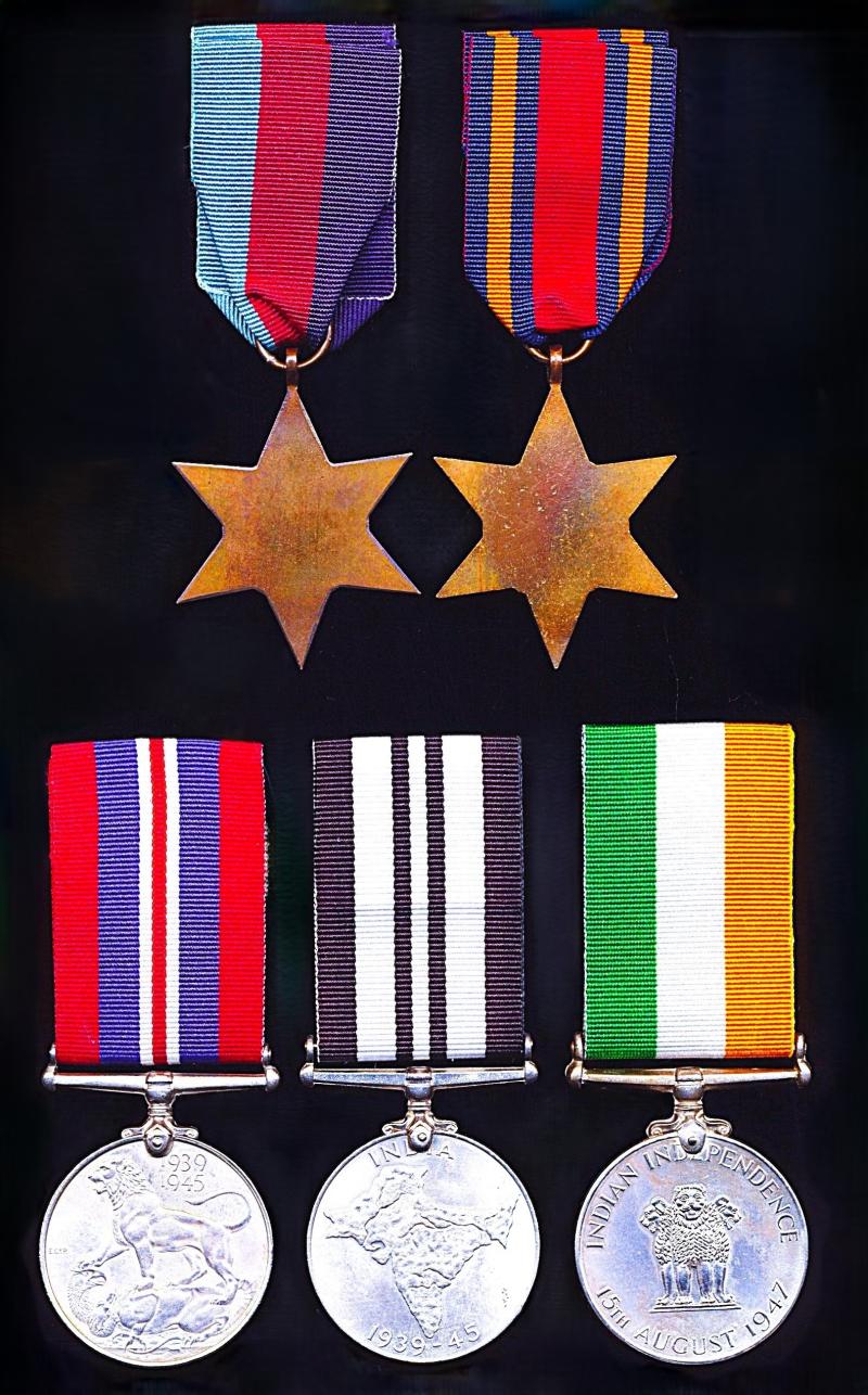 A very scarce British Officers Second World War Burma Campaign and post-war Indian Independence Medal group of 5: Lieutenant-Colonel Ralph Archibold Conlay, Royal Engineers