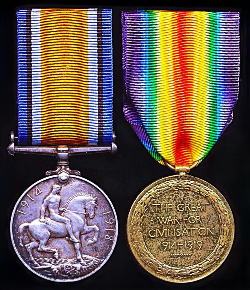 A Great War 'Western Front' Yeomanry medal pair: Private William Burnett, 1st/1st Yorkshire Dragoons (Queens's Own)