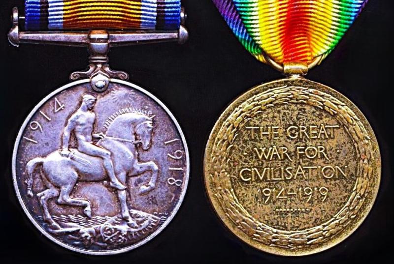 A Great War 'Western Front' Yeomanry medal pair: Private William Burnett, 1st/1st Yorkshire Dragoons (Queens's Own)