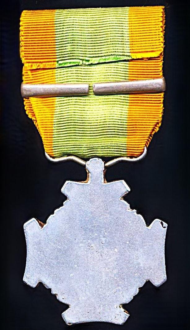 Netherlands Expeditions Cross (Expeditie-Kruis). 1st Type Portrait Obverse. With 1 x clasp (or 'Gespen') 'Bali 1849'