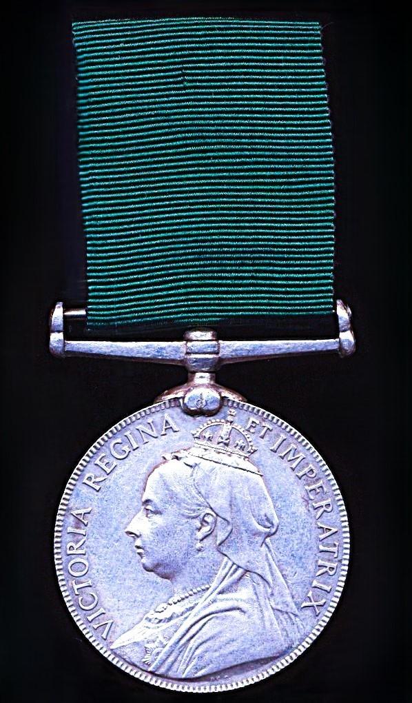 Volunteer Long Service Medal (India & Colonies). Victorian issue (Sergt H. J. Collins. E.I.Ry: Vol: Rifles)