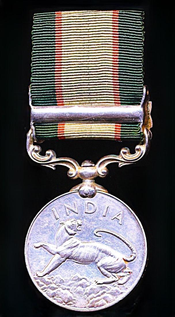 India General Service 1936-39: With clasp 'North West Frontier 1936-37' (4318 Sepoy Said Hassan S.W. Scouts.)
