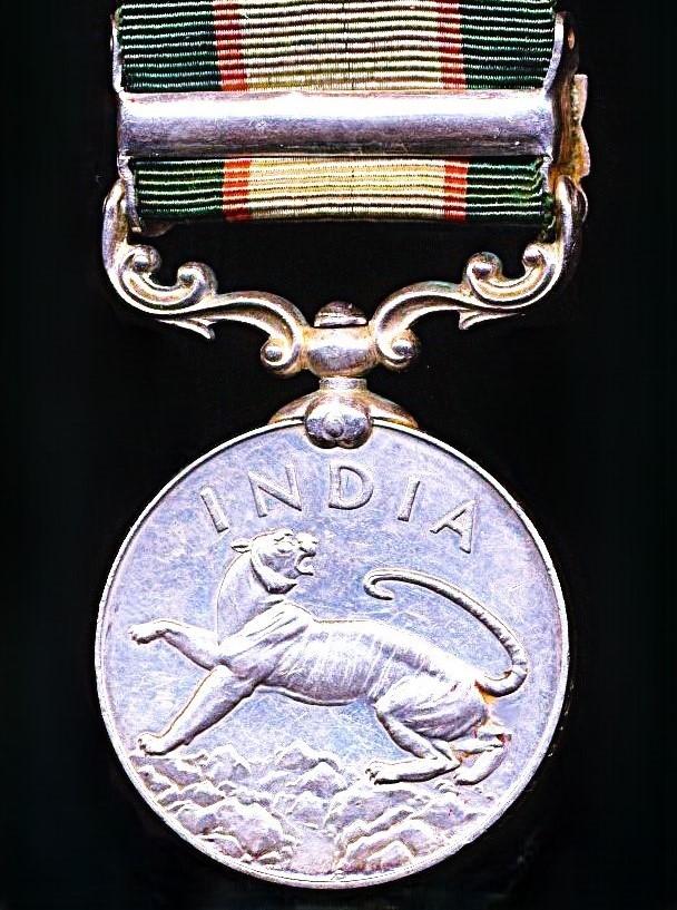 India General Service 1936-39: With clasp 'North West Frontier 1936-37' (4318 Sepoy Said Hassan S.W. Scouts.)