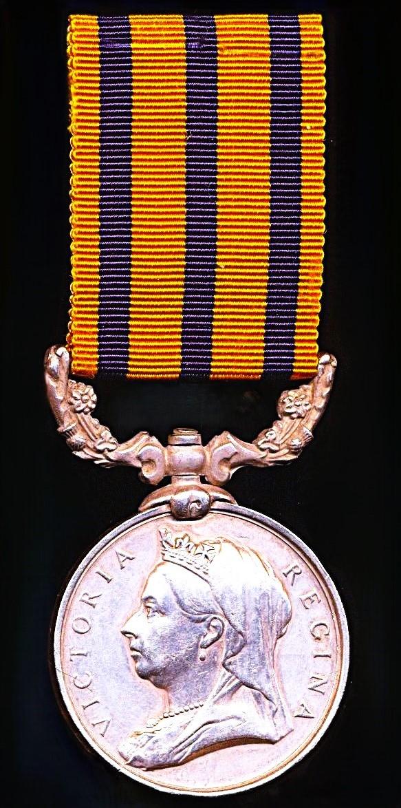 British South Africa Company 1890-97. With 'Rhodesia 1896' reverse (Gunr. W. A. King. A.T.)