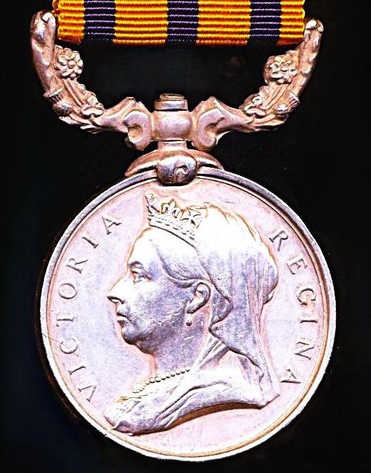 British South Africa Company 1890-97. With 'Rhodesia 1896' reverse (Gunr. W. A. King. A.T.)