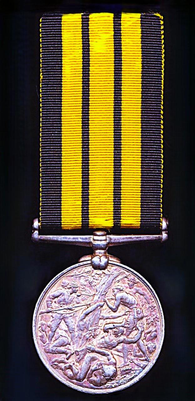 East and West Africa 1887-1900, for Mwele 1895-6. No clasp (33 Gunner Pir Bakhsh, 1st Kohat Mn By) 