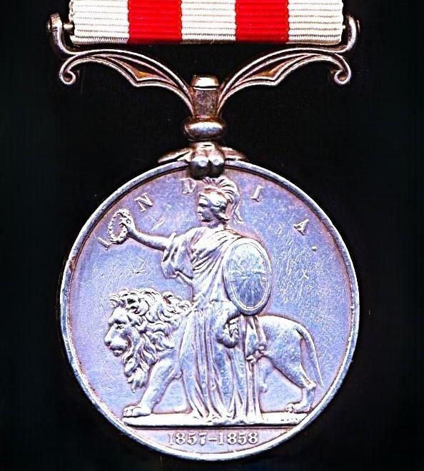 Indian Mutiny Medal 1857-58. No clasp (Charles. Russell, 3rd Bombay Eurpn. Regt.)