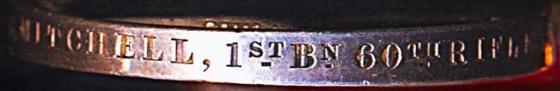 Indian Mutiny Medal 1857-58. No clasp (G. Mitchell, 1st Bn. 60th Rifles,)