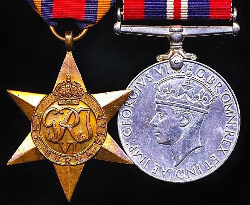 An un-named and un-attributed Second World War 'Burma Campaign' medal pair