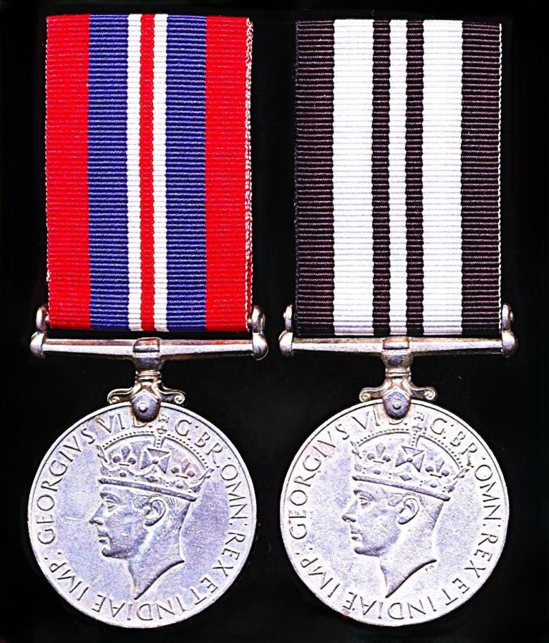 A Second World War 'India Service' campaign medal pair: Dafadar Ramji Dass Indian Army Veterinary Corps