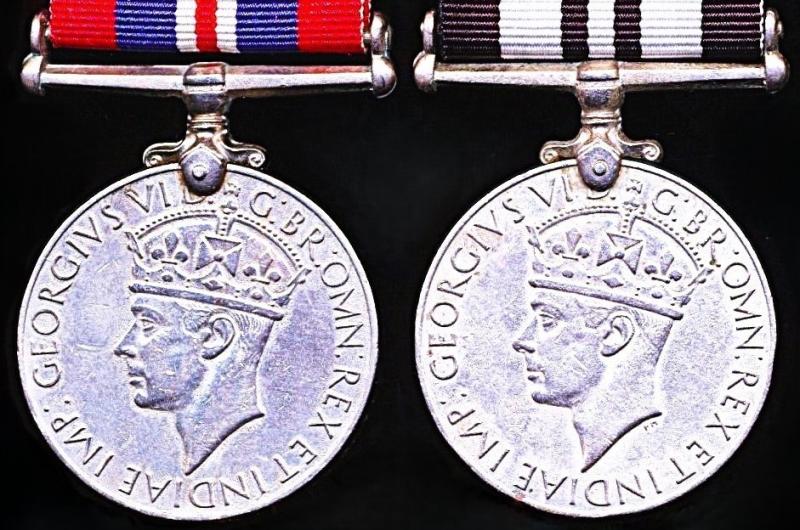 A Second World War 'India Service' campaign medal pair: Dafadar Ramji Dass Indian Army Veterinary Corps