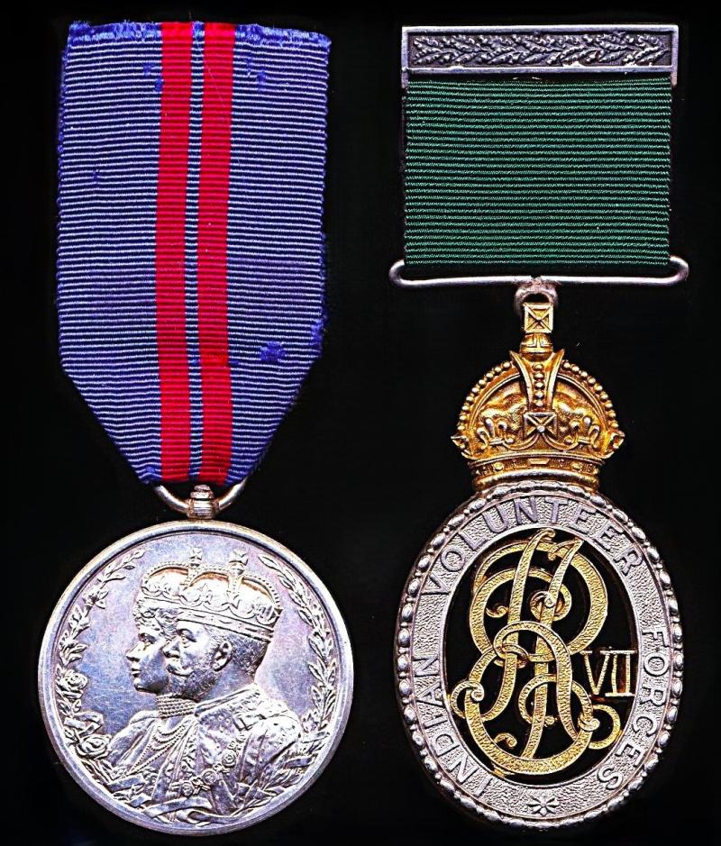 An India born 'Son of Empire' & Railwayman's Indian Volunteers Long Service and Delhi Durbar Medal Pair: Captain Samuel Witherow Jewell, V.D., East Indian Railway Volunteer Rifles