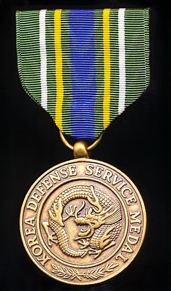 United States: Korea Defense Service Medal (KDSM). 1st type obverse legend
