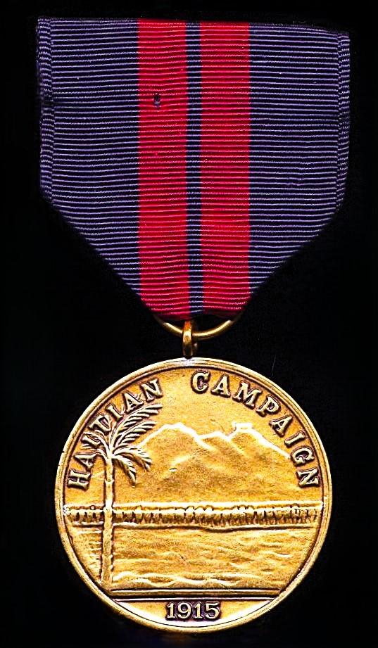 United States: Haitian Campaign Medal, 1st type with obverse date 1915. With 'United States Navy' reverse