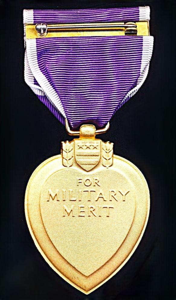 United States: Purple Heart Medal. With 1 x Silver Oakleaf Cluster & 3 x Bronze Oakleaf Clusters on riband. A 1990-2026 circa era issue