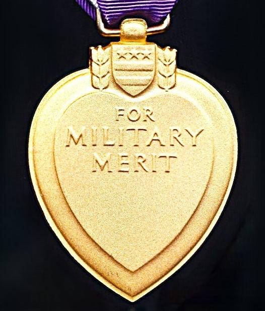 United States: Purple Heart Medal. With 1 x Silver Oakleaf Cluster & 3 x Bronze Oakleaf Clusters on riband. A 1990-2026 circa era issue