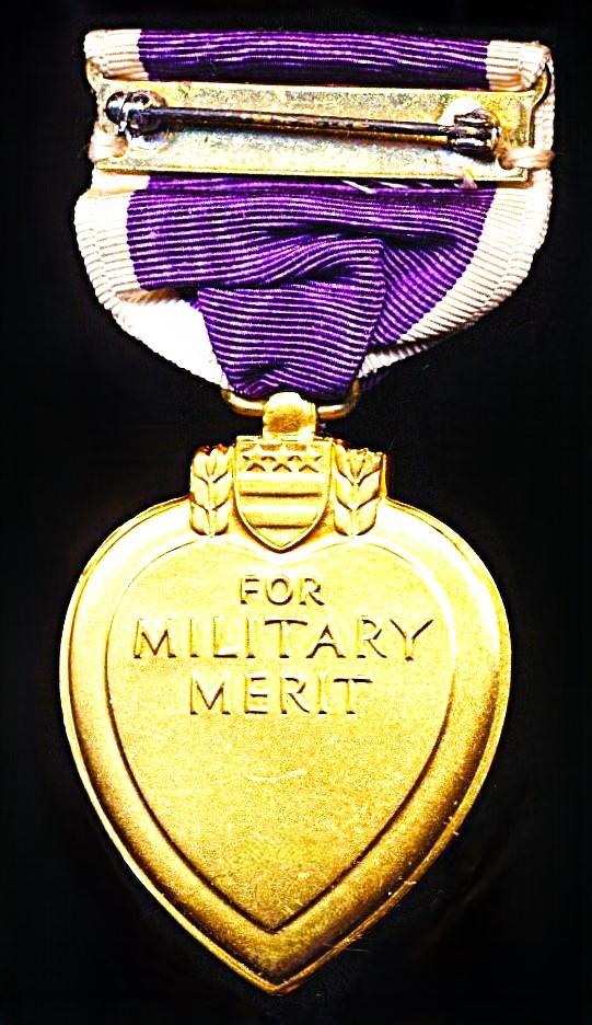 United States: Purple Heart Medal. Second World War issue (and of type awarded through Korean War and early Vietnam War)