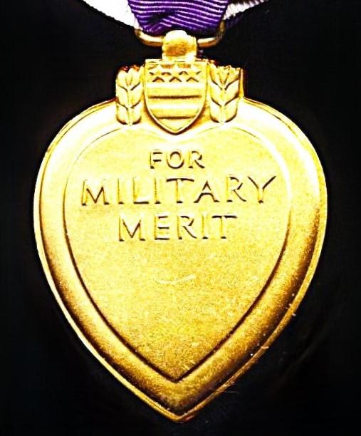 United States: Purple Heart Medal. Second World War issue (and of type awarded through Korean War and early Vietnam War)