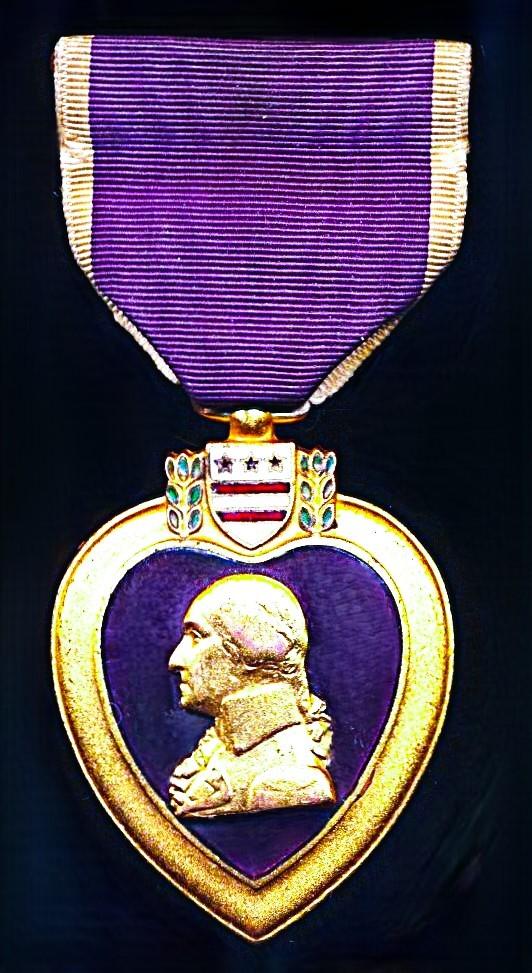 United States: Purple Heart Medal. Second World War issue Officially numbered on rim (98010)