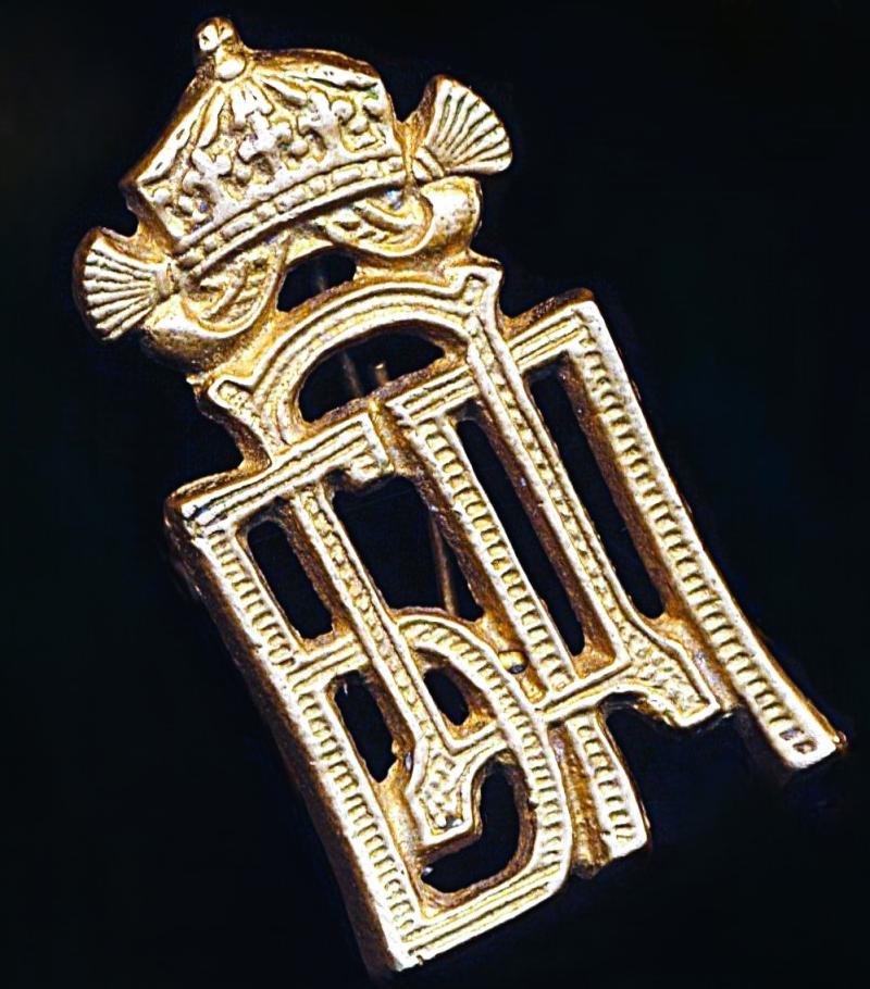 Bulgaria (Kingdom): Item of Royal Bulgarian Military insignia. Gilded Bronze