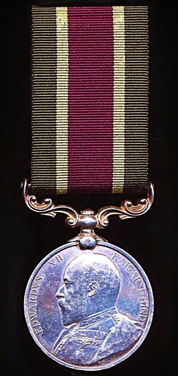 Tibet Medal 1903-04. Silver issue. No clasp (2999 Sapper Murisami 12 Co 2nd Q.O. S. & M.)