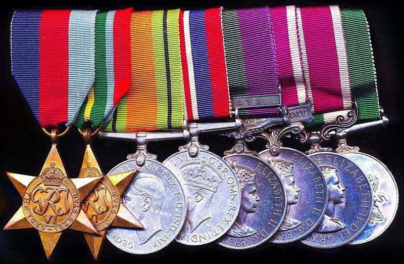 A rare Malaya Command 'Treasury Chest' Odyssey 'Singapore to Java to Freemantle' & later Nigeria Independence campaign & long service group of 9: Staff Quartermaster Sergeant Joseph William Charlie Symons Royal Army Pay Corps late Royal Engineers