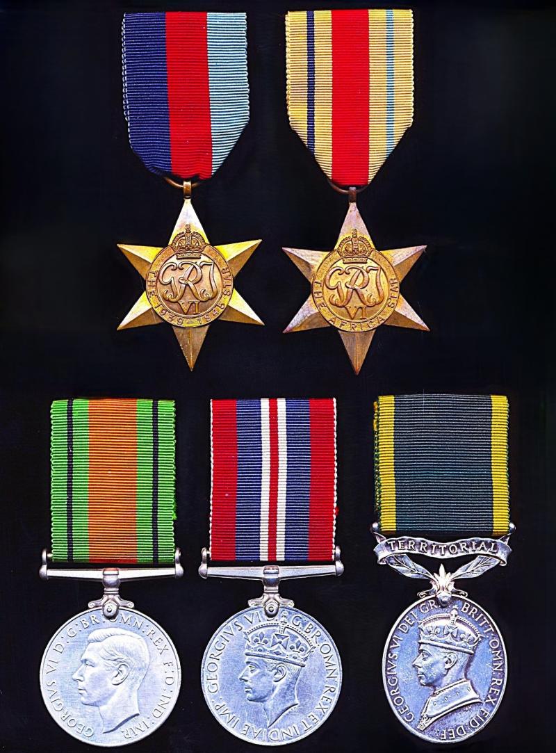 A Worthing / Bicester interest pre-war Sussex Biker (Motor-Cyclist) Dunkirk Veteran & Indian Army Officer campaign and long service medal group of 5: Lieutenant Eric Edward Downing, Royal Indian Army Service Corps late Royal Army Ordnance Corps