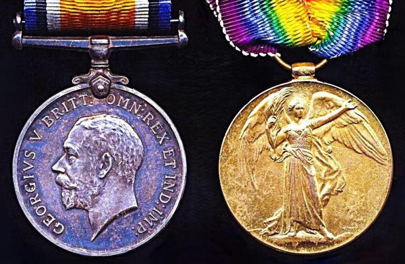 First Day Battle of the Somme Killed-in-Action Medal Pair: Private James Spencer Sutton, 'D' Company, 22nd (Tyneside Scottish) Battalion, Northumberland Fusiliers