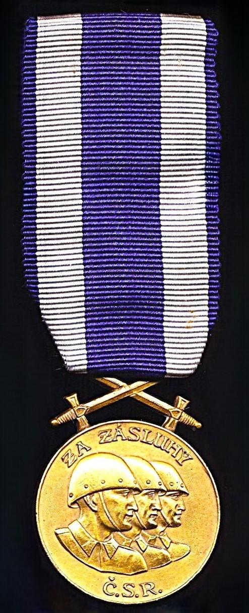Czechoslovakia (Govt in Exile): Medal for Military Merit (Československa Vojenska Medaille Za Zasluhy). Bronze
