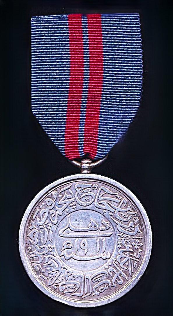 Delhi Durbar Medal 1911. Silver issue (4709. Pte. J. Finerty. 10th Huzzars.)