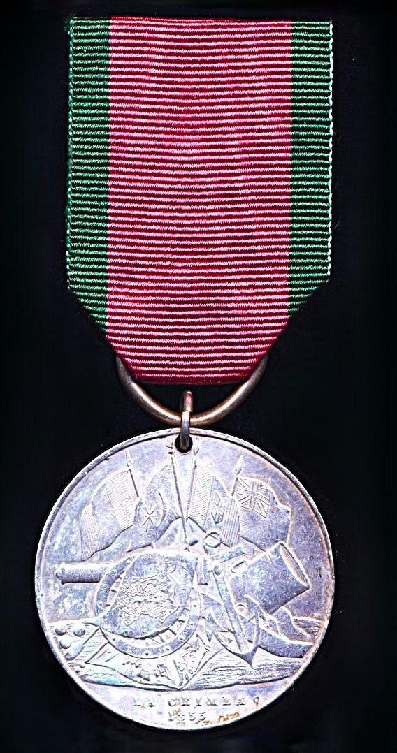 Turkey (Ottoman Empire): Crimea Medal 1854-1855. With 'Sardinian' reverse