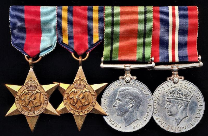 A Christian Missionary & former Indian Army Officers 17th 'Black Cat' Division's 'Burma Theatre' medal group of 4 with related insignia: The Reverend Michael Frederick Tayler, late Major 6th Bn 7th Rajput Regiment, 17th 'Black Cat' Indian Division