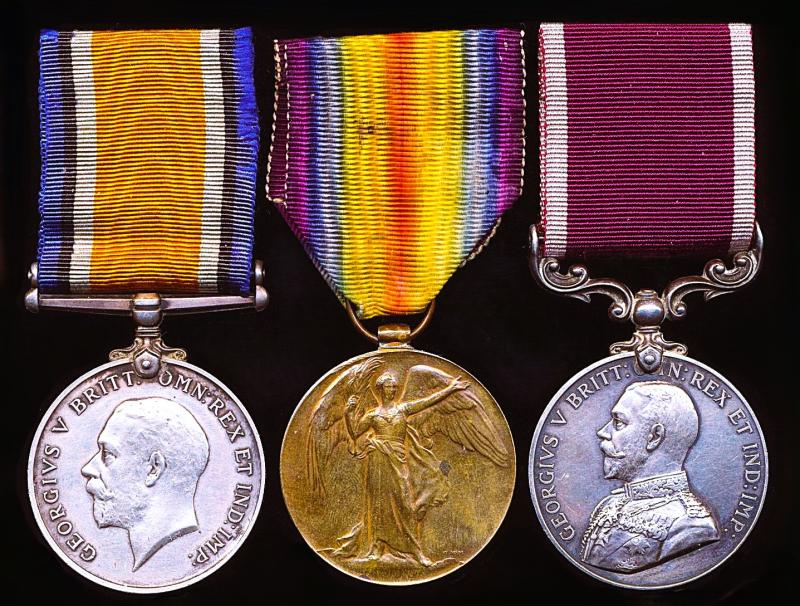 A 'Swinging Sixth' Jock Non Commissioned Officers Great War campaign and long service medal group of 3: Sergeant John Wardrope, Regimental Depot, late 14th (Service) and 1st Battalions Argyll and Sutherland Highlanders