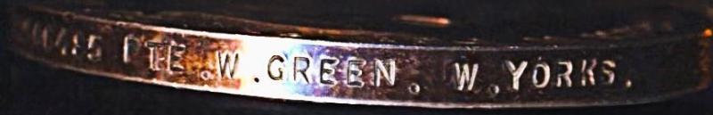 General Service Medal 1918-62. EIIR issue with clasp 'Malaya' (22506485 Pte. W. Green. W. Yorks.)