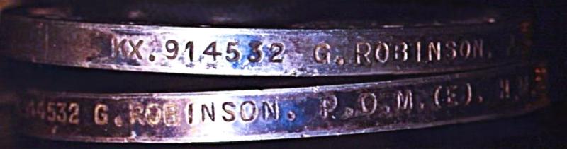A Naval Petty Officer's campaign and long service medal pair: Petty Officer Mechanician G. Robinson, Royal Navy