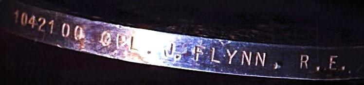Military Long Service & Good Conduct Medal. GV with 'Regular Army' bar (1042100 Cpl. J. Flynn. R.E.)