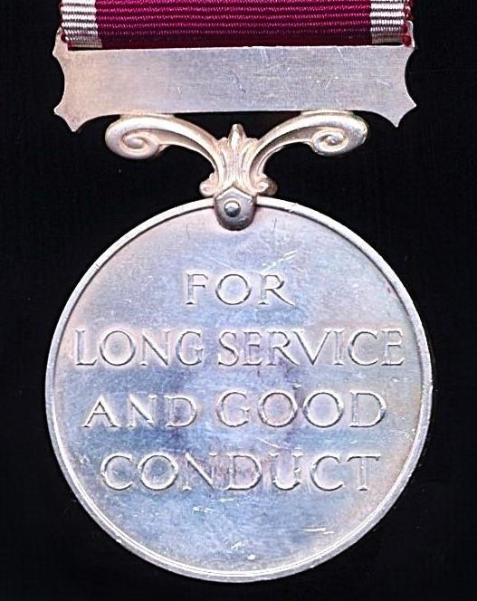 Military Long Service & Good Conduct Medal. GV with 'Regular Army' bar (1864063 S. Sjt. H. E. Pike. R.E.)