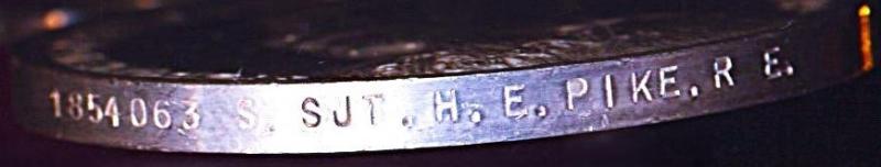 Military Long Service & Good Conduct Medal. GV with 'Regular Army' bar (1864063 S. Sjt. H. E. Pike. R.E.)