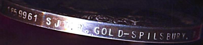 Military Long Service & Good Conduct Medal. GV with 'Regular Army' bar (1859961 Sjt. R. Gold-Spilsbury. R.E.)