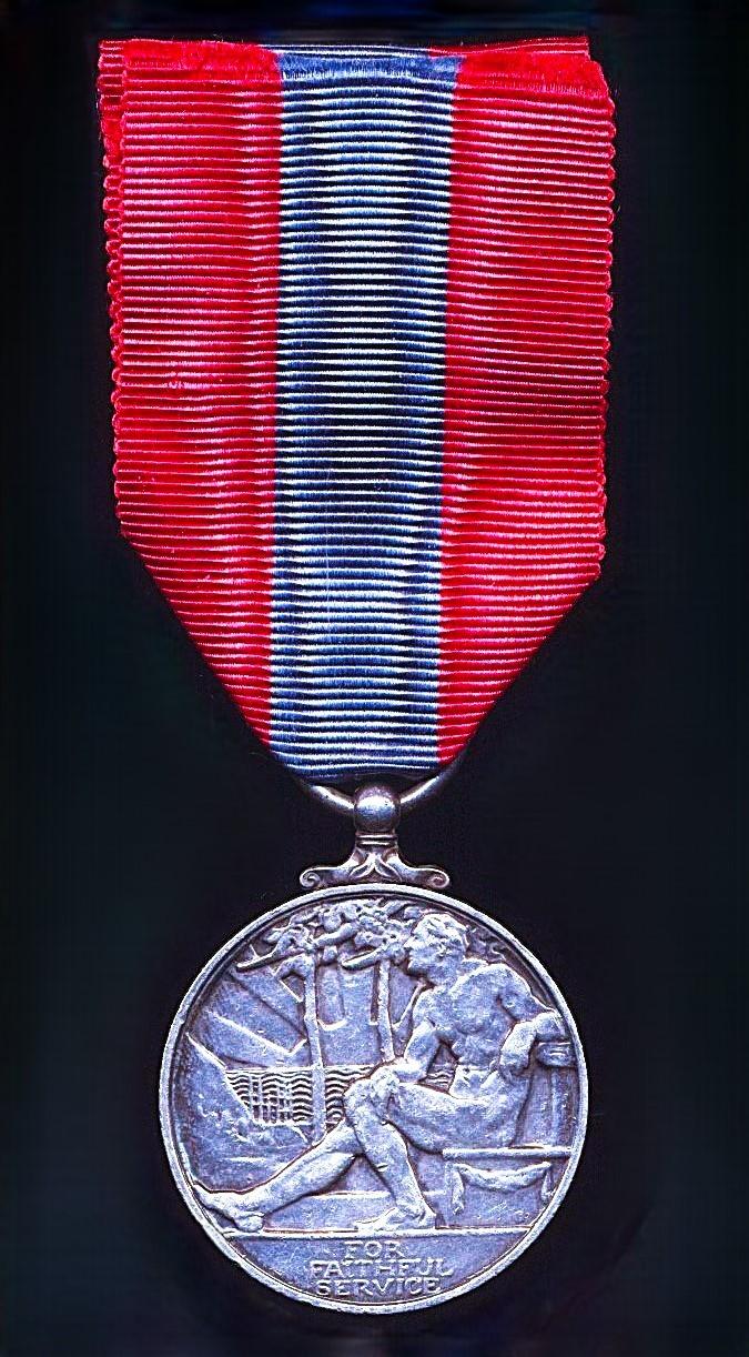 Imperial Service Medal, GVI 1st issue (Francis Charles Miller.)