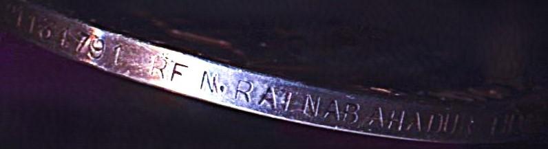 General Service Medal 1918-62. GVI second issue with clasp 'Malaya' (21134791 Rfn. Ratnabahadur Thapa. 2 G R)
