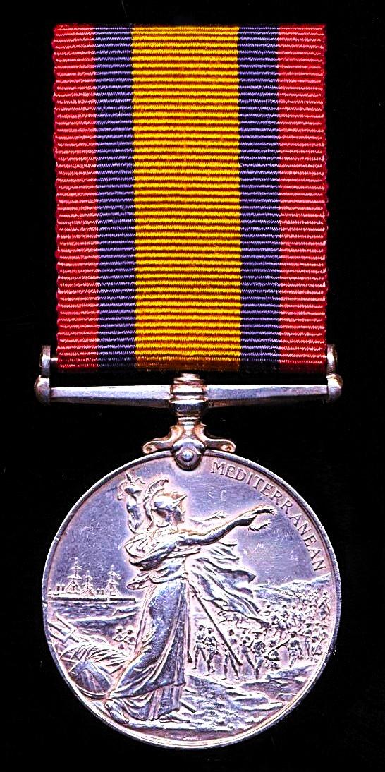Queen's Mediterranean Medal 1899-1902 (3640 Corpl: A. Cronin. Rl: Mun: Fus:)