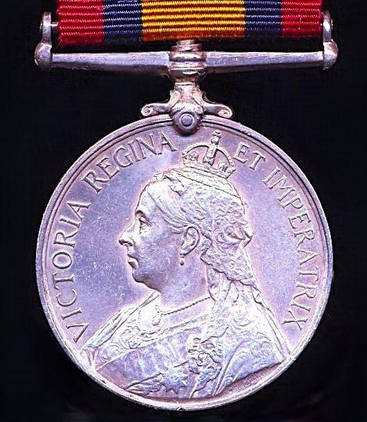 Queen's Mediterranean Medal 1899-1902 (3640 Corpl: A. Cronin. Rl: Mun: Fus:)