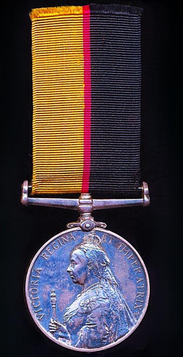 Sudan Medal 1896-1908. Silver issue (687. Naik. Kuppusami. 1/Madras.S & M.)